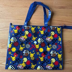NWT Pokemon Center Tote Bag Souvenir Japanese Pattern Pikachu All Patterns